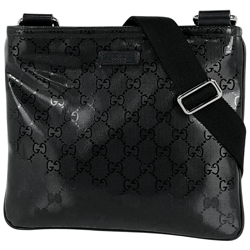 Gucci GG Imprime Shoulder Bag Canvas Black